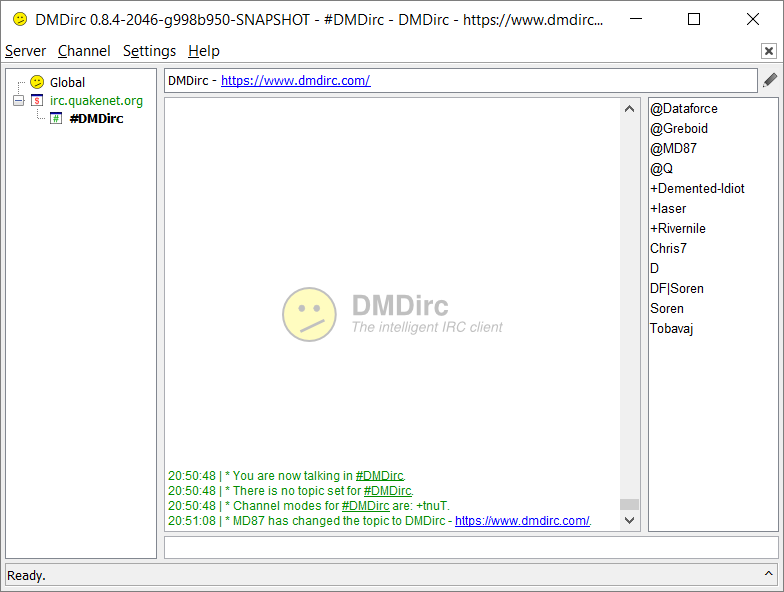 DMDirc Screenshot